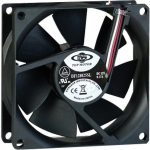 Fan 80mm Bulk 80x80x25mm (schwarz, 80 mm)