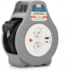 Montis Przedłużacz domowy zwijany z USB 10m MT188 2 AC outlet(s)