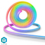 Smart LED strip set, IR remote and Wi-Fi controllable, 24V, 32W, 5m, 192lm/m, RGB, waterproof IP65, Nedis Smart Life