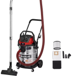 TE-VC 3080 SACL, Wet/Dry Vacuum Cleaner (silver/red)