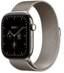 Apple Watch Series 12 GPS + Cellular 46mm Natural Titanium Case with Natural Milanese Loop M/L