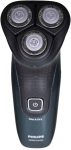 Philips X3052/00 men's rotary shaver with trimmer, black/green