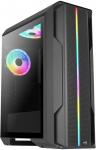 AeroCool Splinter Duo-G-BK-v1 black tempered glass case