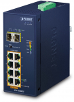 Planet Industrial 8-Port 10/100/1000T 802.3at PoE + 2-Port 100/1000X SFP Ethernet Switch