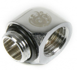 Bitspower Winkel G1/4 Zoll to IG 1/4 Zoll - Shiny Silver