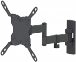 Double Arm Supports One 13&rdquo; to 42&rdquo; TV or Monitor up to 20 kg (44 lbs.), Black