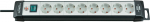 Brennenstuhl Premium-Line 8-Outlet Extension Cord 3m Black-Grey