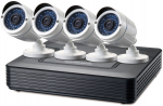 LevelOne CCTV 8-Kanal Fix Out H.265 IR 4xCam inkl.