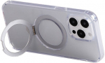 Magnetic protective phone case with holder Joyroom JR-BP004 for iPhone 15 Pro (transparent)