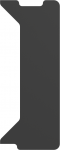 Genesis | Holm Modular Side Desk Top Right 30cm | NDS-2277 | Anthracite Black