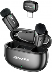 Awei Lavalier microphone MK5 Duo Ai-Voice black