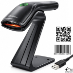 Qoltec Barcode scanner 1D 2D scanner stand QR EAN US
