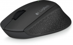 Logitech M280 Wireless Mouse with Contoured Design - Black