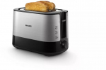 Philips Viva Collection HD2637/90 toaster 2 slice(s) Black, Stainless steel