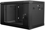 Lanberg wall mounted 19" rack cabinet 6U 600x450 black wf01-6406-10b