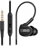2GO In-Ear Sport-Headset "Active" m. Rufann.Lautst&auml;rker. sw