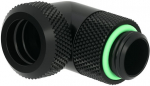 Barrow Multi-Link Adapter Anschluss 90 Grad G1/4 Zoll AG auf 12mm AD Hardtube - drehbar, schwarz