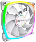 Montech AX140 PWM 140mm White Cooling Fan with RGB Lighting