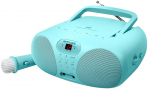 Muse MD-203 KB portable stereo system Analog FM Blue