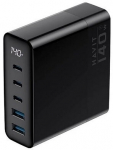 Havit UCLE004 EU - GaN five-port travel charger 140 W, black