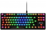 Sharkoon Crystal Shark keyboard black DE layout KTT wireless