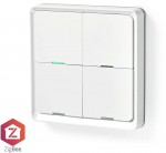 SmartLife Zigbee wireless wall switch, prorgammable, 12commands, CR2430, white