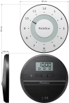Needit ParkOne parking disc Black, White, Metallic Electronic