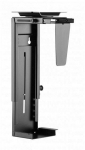Techly Under-Counter/Wall-Mounted PC Case Holder, Adjustable, Black