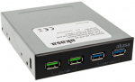 Akasa USB 3.1 Gen2 & Quick Charge panel 3.5" black