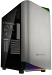 SilverStone Seta A1 Mid Tower, Tempered Glass - black/silver