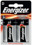 ENERGIZER ALKALINE POWER D LR20 ECO 1.5V BATTERY 2 PCS
