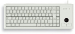 CHERRY Slim Line G84-4400 keyboard beige DE layout Cherry mechanical with integrated trackball