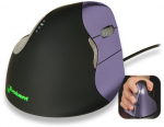Evoluent VerticalMouse 4 Small Optisk Kabling Sort Lilla