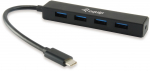 Equip USB-Hub 4-Port 3.2/C->4x3.0 5Gbps o.Netzteil sw