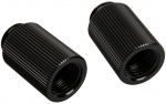 Bitspower Touchaqua Adapter gerade G1/4 Zoll AG auf G1/4 Zoll IG - 2er Pack, 25mm, schwarz