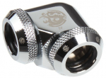 Bitspower Multi-Link Adapter 90 degrees for 2x 12mm AD - Shiny Silver