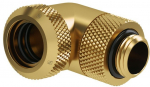 Barrow Multi-Link Adapter Anschluss 90 Grad G1/4 Zoll AG auf 14mm AD Hardtube - drehbar, gold