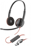 Poly Blackwire 3220 Stereo USB-C Black