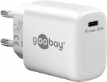 Goobay USB-C PD (Power Delivery) Fast charger (20W) valge