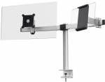 DURABLE Monitorhalterung PRO 1Mon. 1Tablet Tischklemme Silb.
