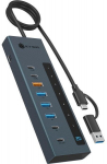 9-in-1 Hub IcyBox USB 3.2 mit Type-C/Type-A Anschluss