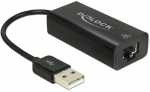 Delock USB 2.0 Type-A Adapter to 10/100 Mbps LAN