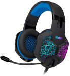 Gaming headphones with microphone SVEN AP-U980MV black-blue (USB, LED, 7.1)