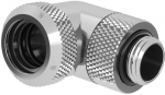 Barrow Multi-Link Adapter Anschluss 90 Grad G1/4 Zoll AG auf 14mm AD Hardtube - drehbar, silber