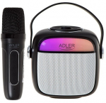Adler AD 1199 black Karaoke speaker with microphone - SD/USB/AUX/Bluetooth