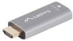 Lanberg HDMI(M)-Displayport(F)4K adapter silver