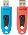 SanDisk Ultra USB 3.0 Flash Drive 64GB Black/Red