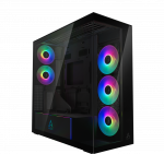 ARCTIC Xtender VG (Mirror Black) Premium E-ATX PC Case with Vertical GPU Mounting