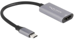 DeLOCK USB-C to HDMI Adapter 4K 60Hz HDR HDCP 15cm Grey