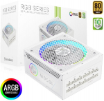 Gamemax PSU | RGB 1050G WH | 1050 W | Gold | Full Modular | White